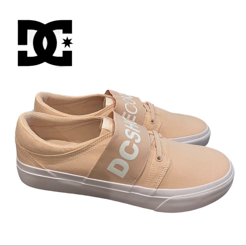 NEW DC Women's Trase TX SE White Pink Slip-on Sneakers 11